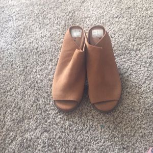 Tan shoes
